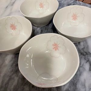 Gently used cherry blossom Sakura mini bowls